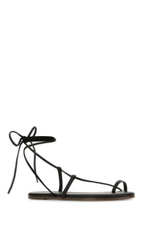 Tkees Womens Black Leather Jo Sandals Sandali