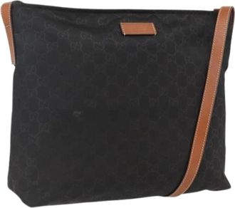 Gucci Pre-owned Vintage Schoudertas - Dames - Vintage Schoudertas - Zwart - ONE Size - Nylon - Vintage