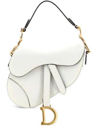 Dior Saddle Handbag Leather Mini shoulder bag - Beige