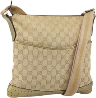Gucci Pre-owned Vintage Cross Body Bag - Dames - Vintage Schoudertas - Beige - ONE Size - Vintage