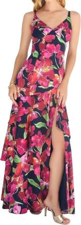 Hutch Robina Vivid Orchid Dress In Watercolor