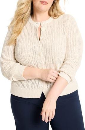 Nic+Zoe Party Cardy Sparkle Cardigan in Classic Cream at Nordstrom Rack, Size 1 X