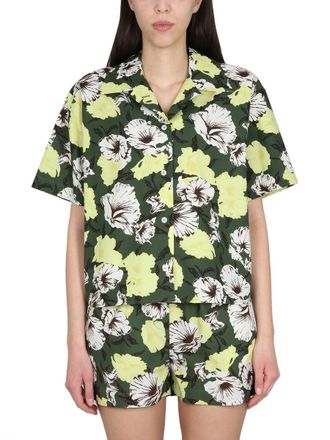 Msgm Floral Print Shirt