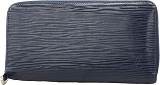 Louis Vuitton Navy Long Wallet (Bi-Fold) (Pre-Owned)