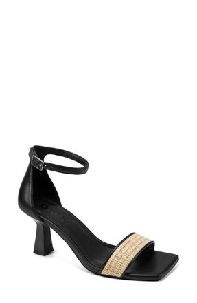 DKNY Krazz Ankle Strap Sandal in Natural/Black at Nordstrom, Size 6.5