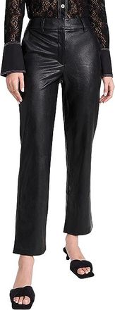 Commando Faux Leather Full-Length Trousers SLG75 Womens Casual Pants Black : LG (12-14), Elastane/Nylon