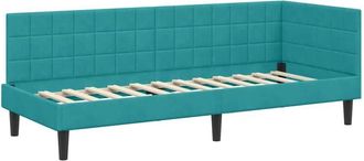 vidaXL Estructura De Cama En Esquina Tuquesa 80 Cm X 200 Cm Terciopelo Vidaxl