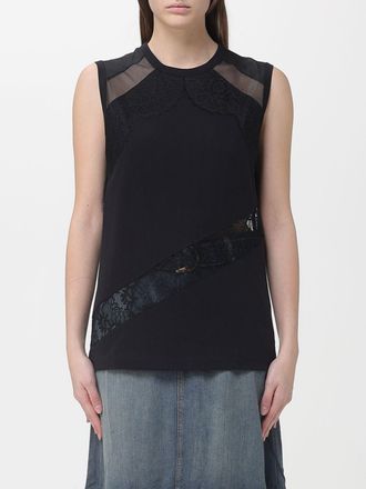 Pinko Cotton Top with Lace Inserts