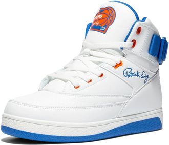 Ewing 33 Orion Strap Basketball Shoe - Mens, White/Royal/Orange, 9 UK