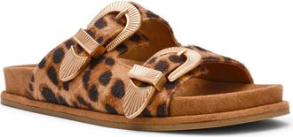 Dolce Vita Percy Slide Sandal in Leopard Faux Calf Hair at Nordstrom Rack, Size 9.5