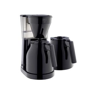 MELITTA Easy Therm Ii - Cafetiere Filtre 1l - 1050 W + 2eme Verseuse - Noir