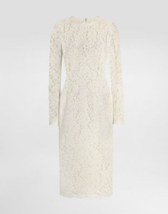 Dolce & Gabbana Cordonetto Lace Dress - Woman Dresses White 38