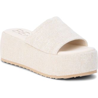 Matisse Footwear Pismo Platform Wedge Sandal in Silver Speckle at Nordstrom, Size 11