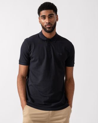 HUGO BOSS Mens Paddy Polo Shirt in Black Cotton - Size X-Large