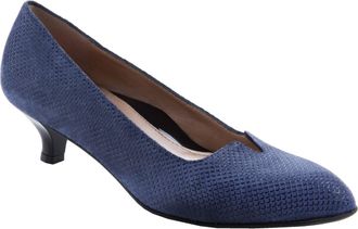 BeautiFeel Womens Mystique Pumps In Blue 3D Scale Suede