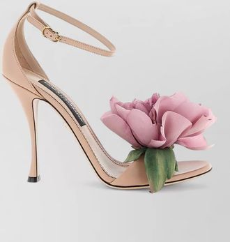 Dolce & Gabbana leather bouquet sandals