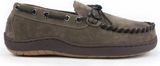 Tempur-Pedic Mens Therman Moccasin Style Slipper In Charcoal