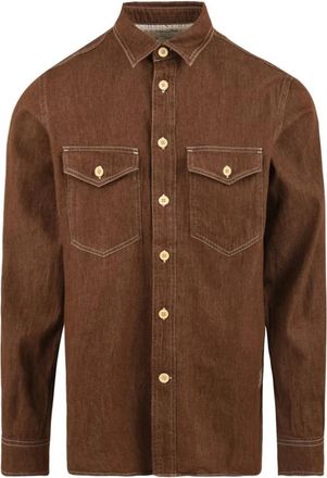 Paul Smith Casual Fit Shirt - Heren - Casual Overhemden - Bruin - S - Katoen - Overhemden