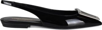 Saint Laurent Maxine Ballerina - Dames - Ballerinas - Zwart - 37 1/2 EU - Leer - Schoenen