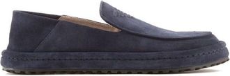 Emporio Armani Mens Loafers in Black Suede - Size UK 11