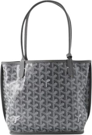 Goyard Pre-owned Vintage Tote Bag - Dames - Vintage Shopper - Grijs - ONE Size - Leer - Vintage