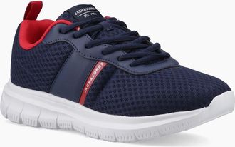 Jack & Jones Mens Jack & Jones Taylor Mesh Polyurethane Mens Navy Blazer Standard Trainers - Size: 10