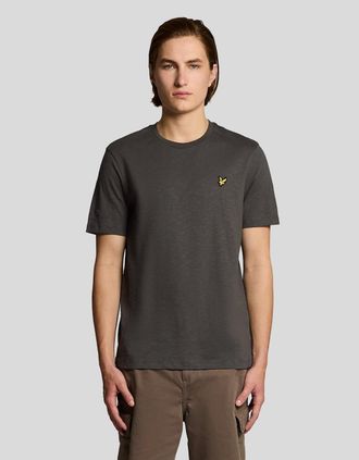 Lyle & Scott Lyle And Scott Mens Fine Cotton Slub T-Shirt - Black - Size: 36