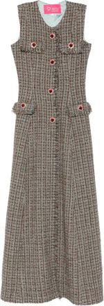 Miau by Clara Rotescu Abito lungo con decorazione - Marrone