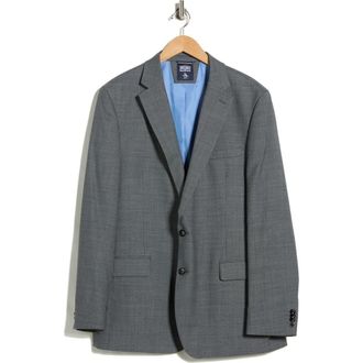 Original Penguin Charcoal Grey Birdseye Stretch Suit Jacket at Nordstrom Rack, Size 46 Long