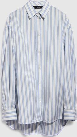 Gucci Interlocking G Silk Jacquard Shirt, Blue, Ready-to-wear
