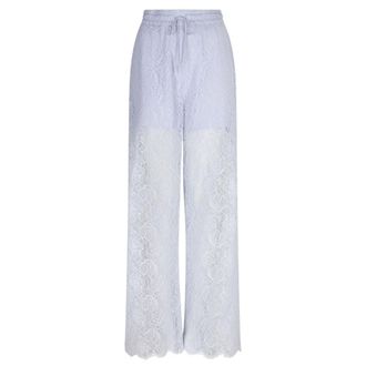 Dante6 Wijde kanten broek in Crystal Blue - Dames - Broeken - Blauw - Maat: 2XL