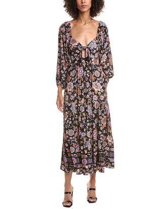 Saltwater Luxe Tie Bodice Midi Dress