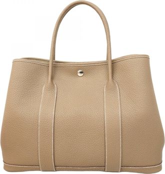 Herm&egrave;s Etoupe Gray Negonda Leather Tote Bag (Pre-Owned)