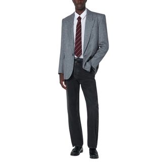 Saint Laurent Prince of Wales Jas - Heren - Jassen - Zwart - Maat: M Zijde