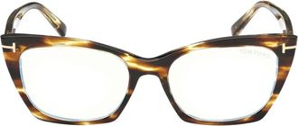 Tom Ford Eyewear Occhiali da sole cat-eye con effetto tartarugato - Marrone