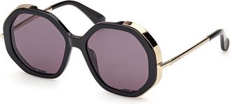 Max Mara MM0094 LIZ 01A Womens Sunglasses Black Size 55