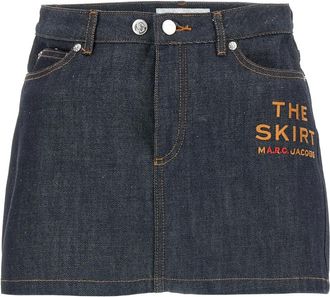 A.P.C. A.p.c., Dames, Rokken, Blauw, Maat: 3XS Katoen