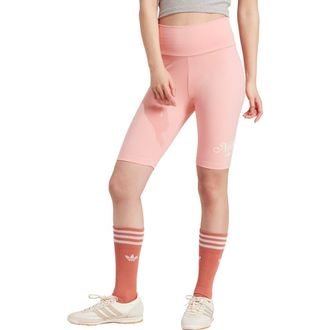 adidas Lifestyle Bike Shorts in Semi Pink Spark at Nordstrom, Size Large