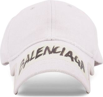 Balenciaga Caps, male, White, Size: M Masking Tape Cap