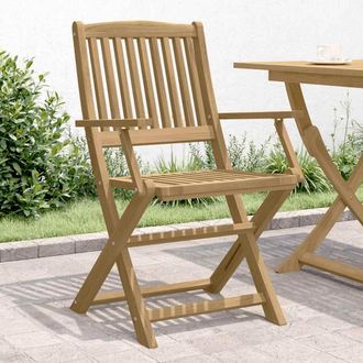 vidaXL Sillas De Jard&iacute;n Plegables 4 Uds Madera Acacia 57,5x54,5x90 Cm Vidaxl