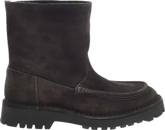 Kenzo K-mount enkellaars met lage schacht - Dames - Enkellaarsjes - Grijs - 37 EU - Leer - Schoenen