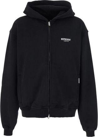 Represent Owners Club Zip Up Sweatshirt - Heren - Vesten met rits - Zwart - S - Katoen - Hoodies & sweatvesten