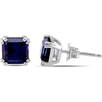 Delmar Lab-Grown Blue Sapphire Stud Earrings at Nordstrom Rack