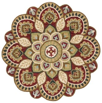 Safavieh Alfombra lana rosso/taupe 183 x 183 cm