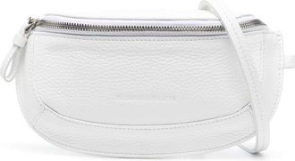 Fabiana Filippi debossed-logo cross body bag - women - Calf Leather - One Size - White