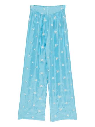Forte_Forte Womens Embroidered Silk Trousers
