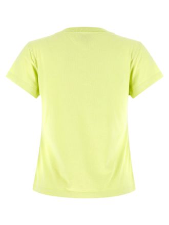 Ganni Tiger-Print Cotton T-Shirt - Yellow