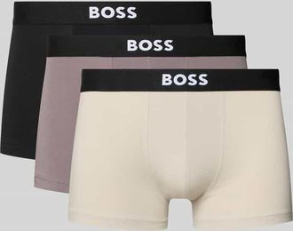 HUGO BOSS Trunks aus Baumwoll-Mix im 3er-Pack in Mittelgrau, Gr&ouml;&szlig;e XXL