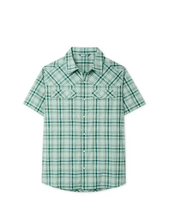 Stio | Mens Eddy Shirt Short Sleeve, Size Extra Extra Extra Large in Picnic Plaid