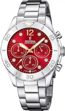 Festina Womens F20603-2 Ladies Boyfriend Watch - Silver - One Size